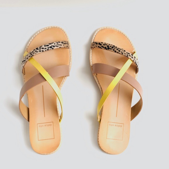 Slide Dolce Vita Leopard Multi Stella Sandals - Picture 8 of 8